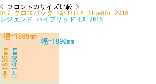 #DS7 クロスバック BASTILLE BlueHDi 2018- + レジェンド ハイブリッド EX 2015-